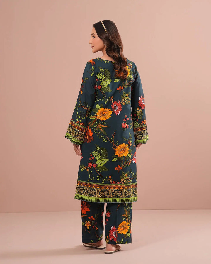 2-Piece Printed Lawn Suit Unstitched | UNFF0133-LWN - Sha Posh Textile