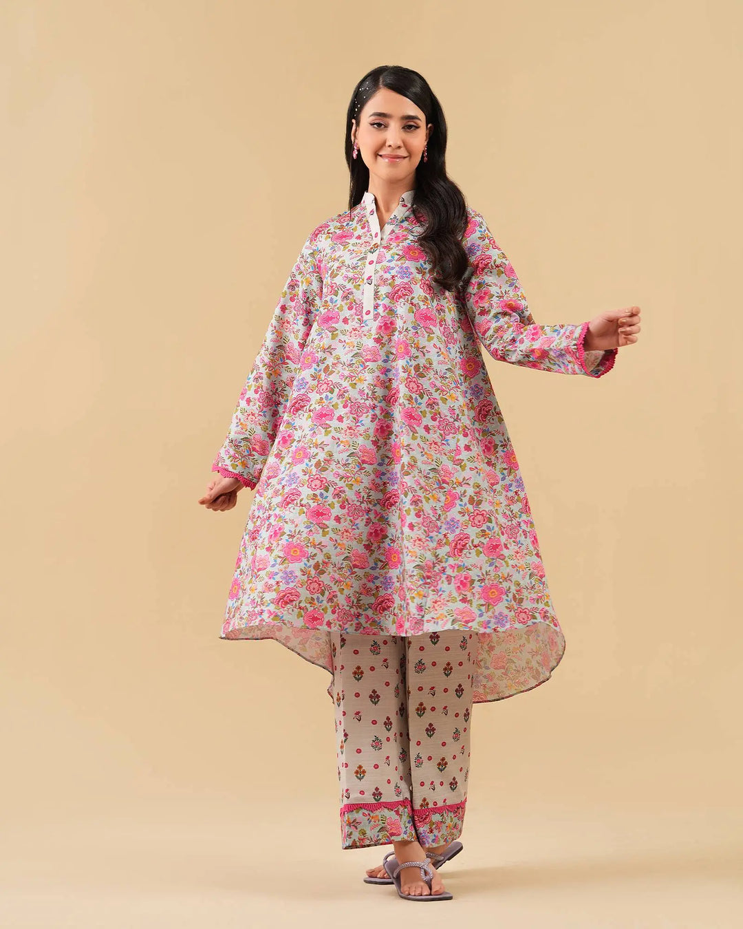 Unstitched Lawn | UNFF0134 - Sha Posh Textile