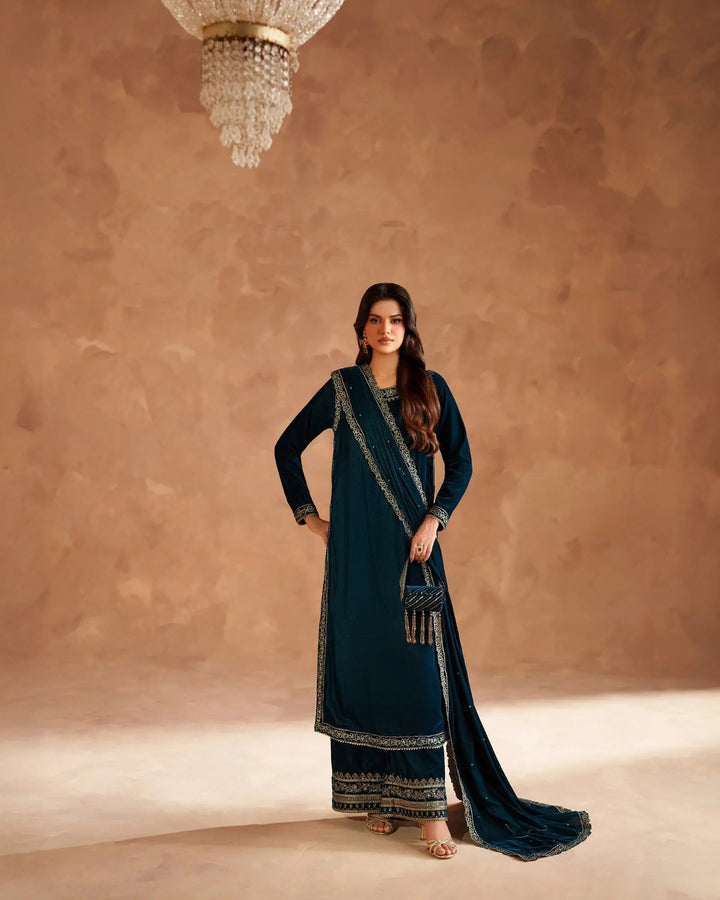 Velvet 3PC | 1194 (Pre-Booking) Sha Posh Textile