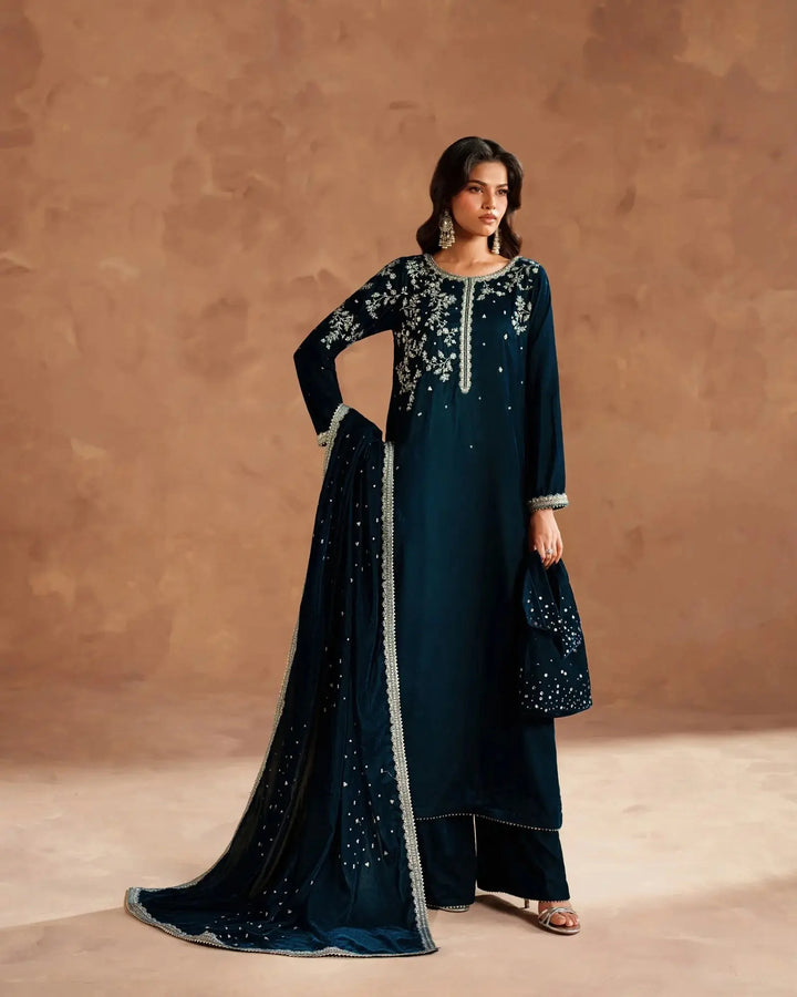 Velvet 3PC | 1195 (Pre-Booking) Sha Posh Textile