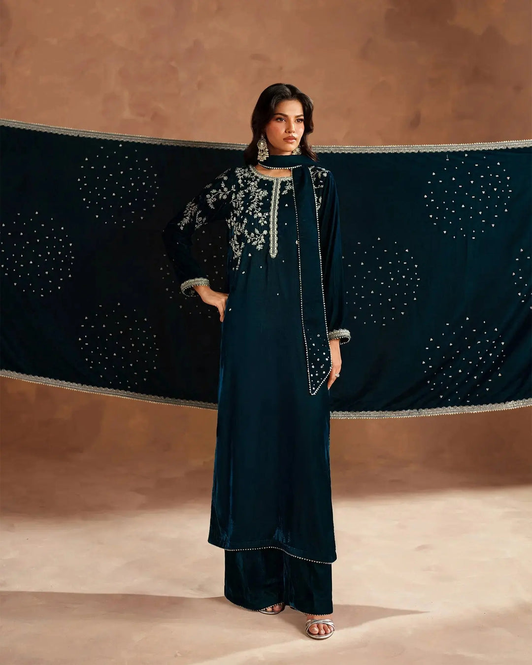 Velvet 3PC | 1195 (Pre-Booking) Sha Posh Textile