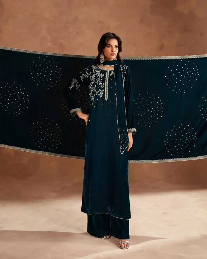 Velvet 3PC | 1195 (Pre-Booking) Sha Posh Textile