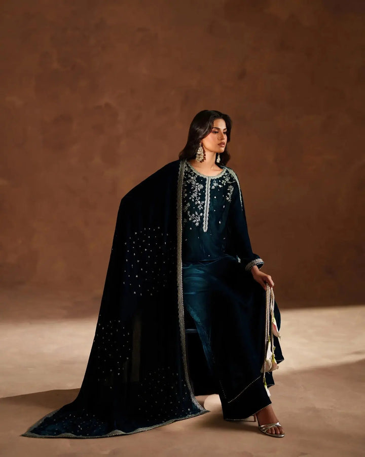 Velvet 3PC | 1195 (Pre-Booking) Sha Posh Textile