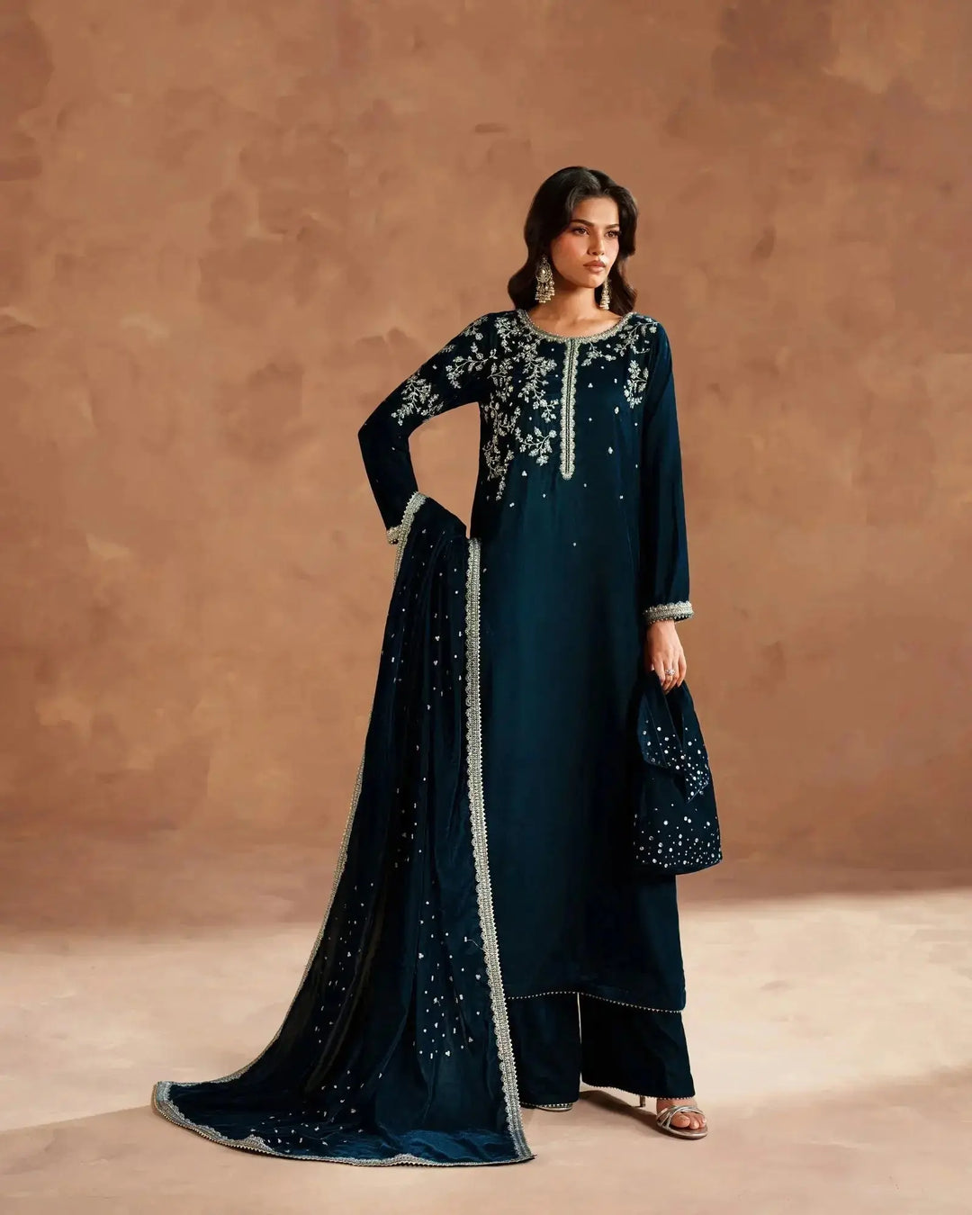 Velvet 3PC | 1195 (Pre-Booking) Sha Posh Textile