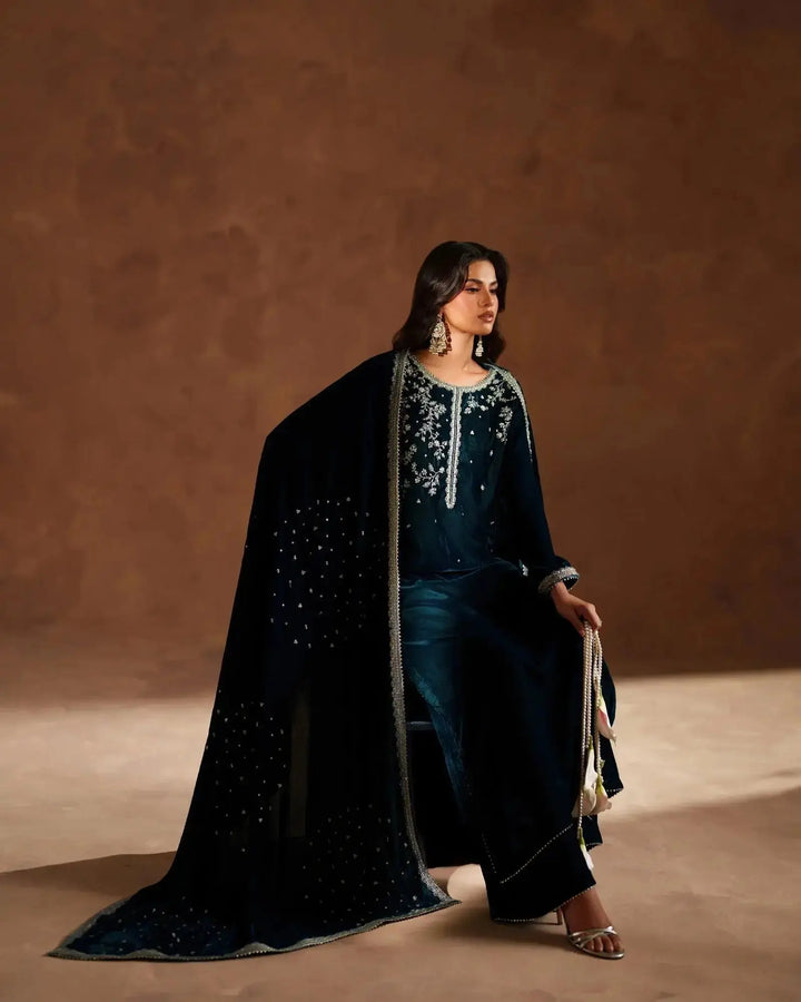 Velvet 3PC | 1195 (Pre-Booking) Sha Posh Textile