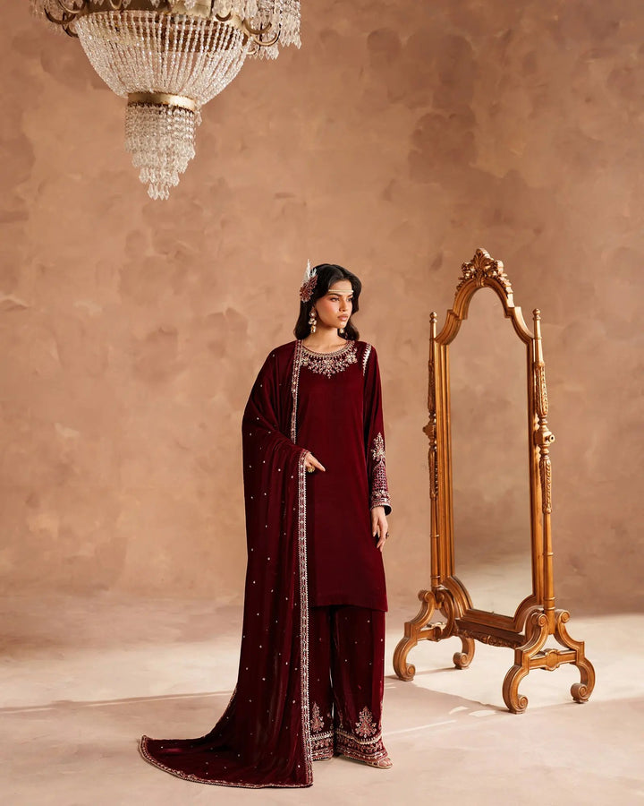 Velvet 3PC | 1199 (Pre-Booking) Sha Posh Textile