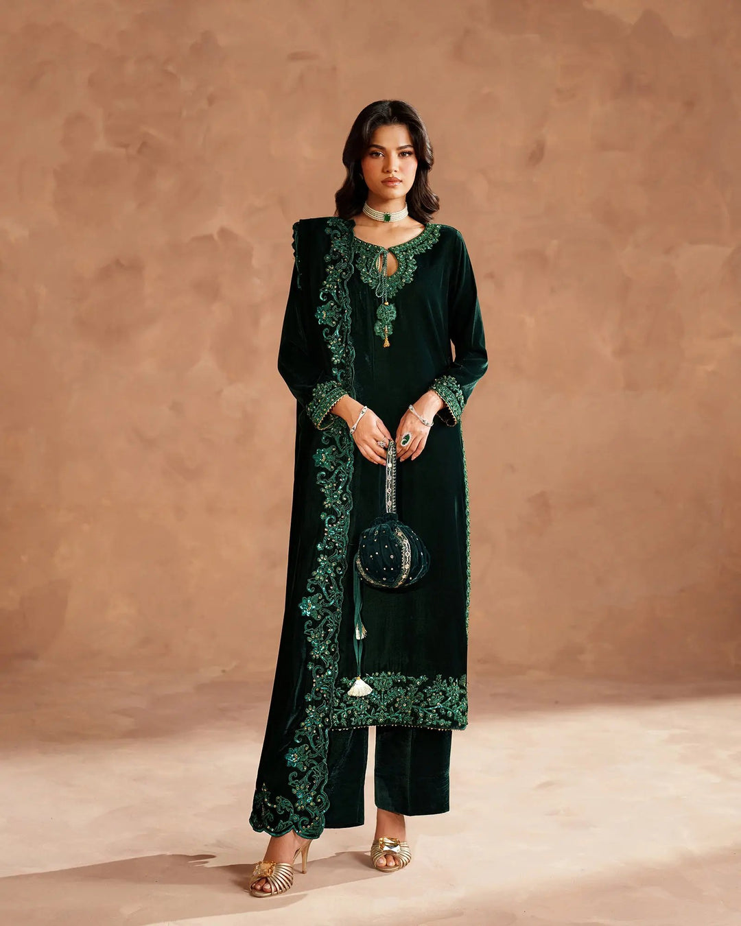 Velvet 3PC | 1200 (Pre-Booking) Sha Posh Textile