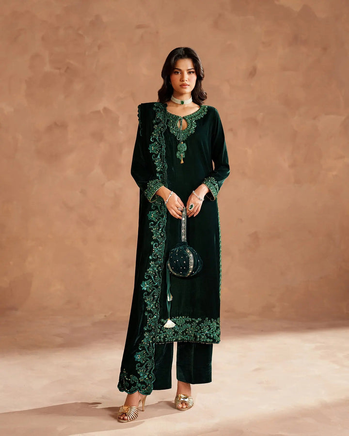 Velvet 3PC | 1200 (Pre-Booking) Sha Posh Textile