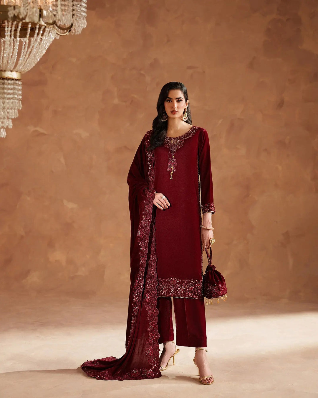 Velvet 3PC | 1200 (Pre-Booking) Sha Posh Textile