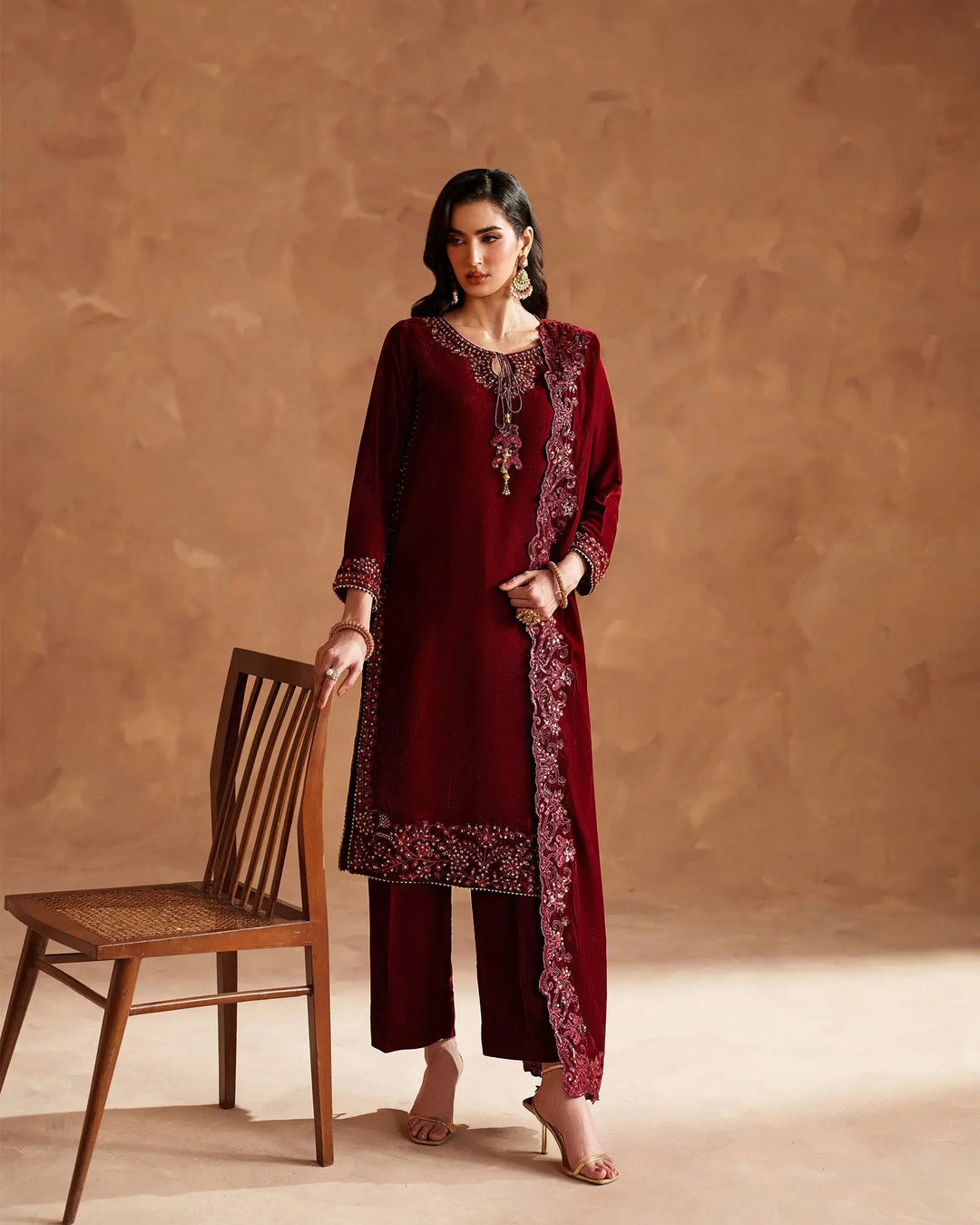 Velvet 3PC | 1200 (Pre-Booking) Sha Posh Textile