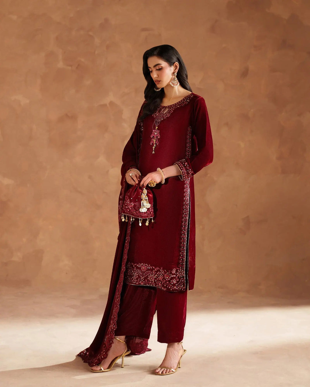 Velvet 3PC | 1200 (Pre-Booking) Sha Posh Textile