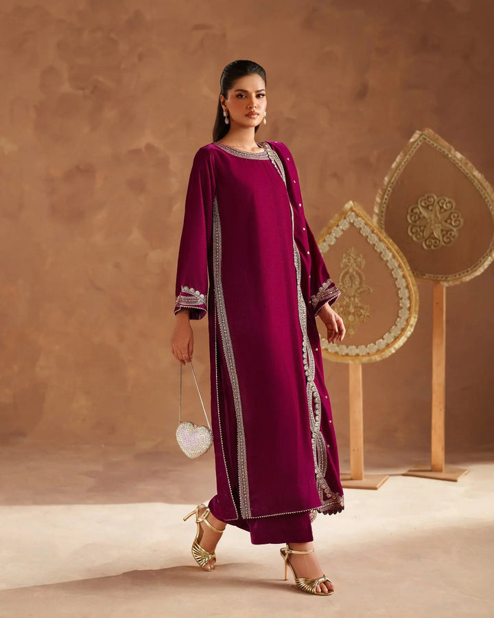 Velvet 3PC | 1202 (Pre-Booking) Sha Posh Textile