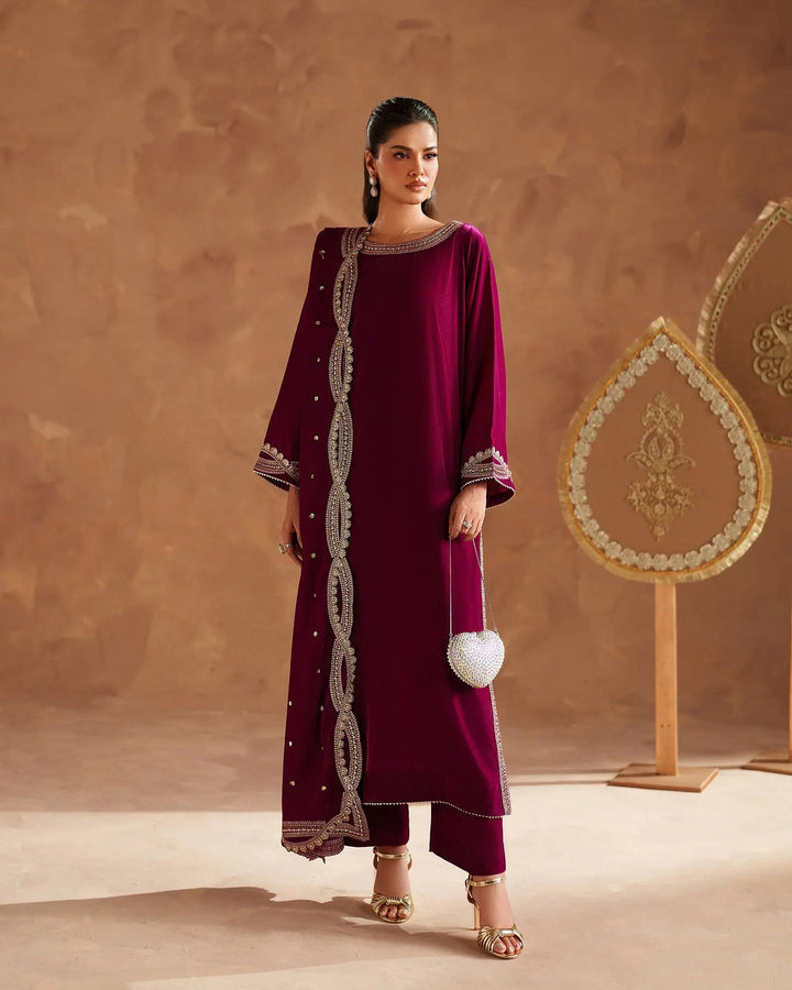 Velvet 3PC | 1202 (Pre-Booking) Sha Posh Textile