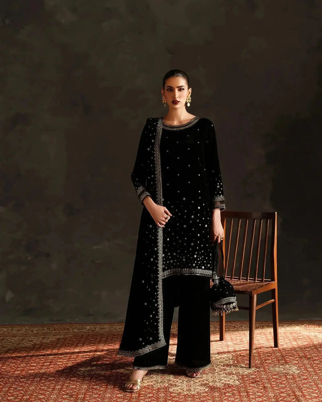 Velvet 3PC | 1203 (Pre-Booking) Sha Posh Textile
