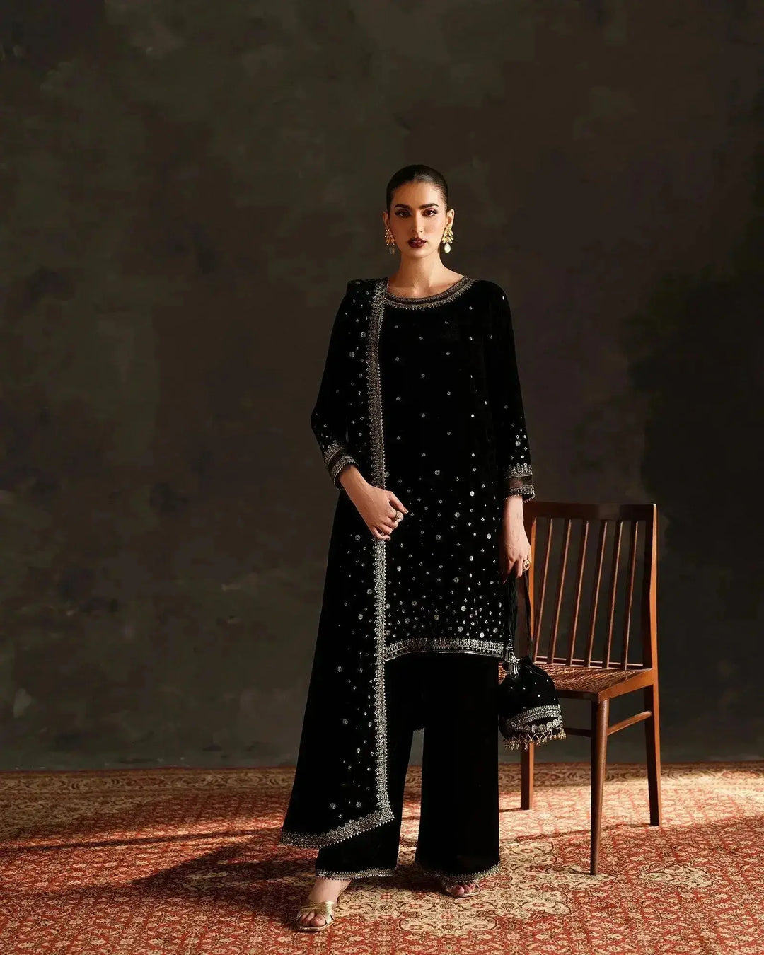 Velvet 3PC | 1203 (Pre-Booking) Sha Posh Textile
