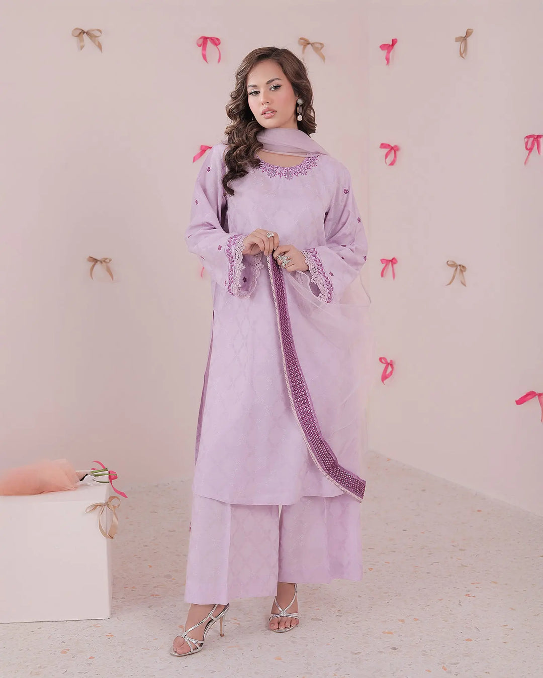 Viscose Cotton 3PC | 17355 Sha Posh Textile