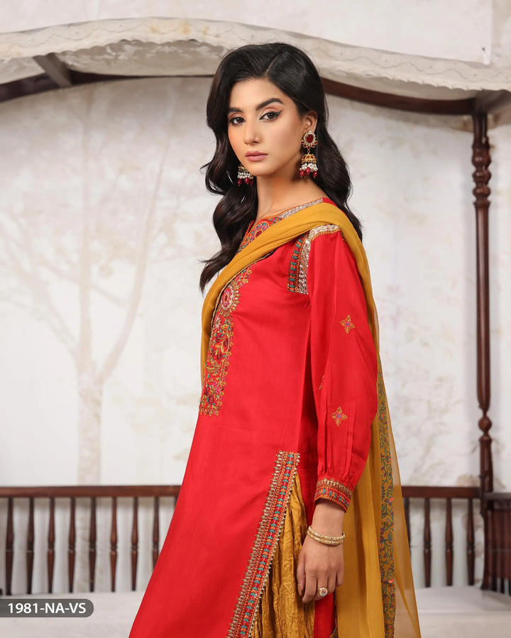 Viscose Embroidered Suit | 1981-NA-VS - Sha Posh Textile