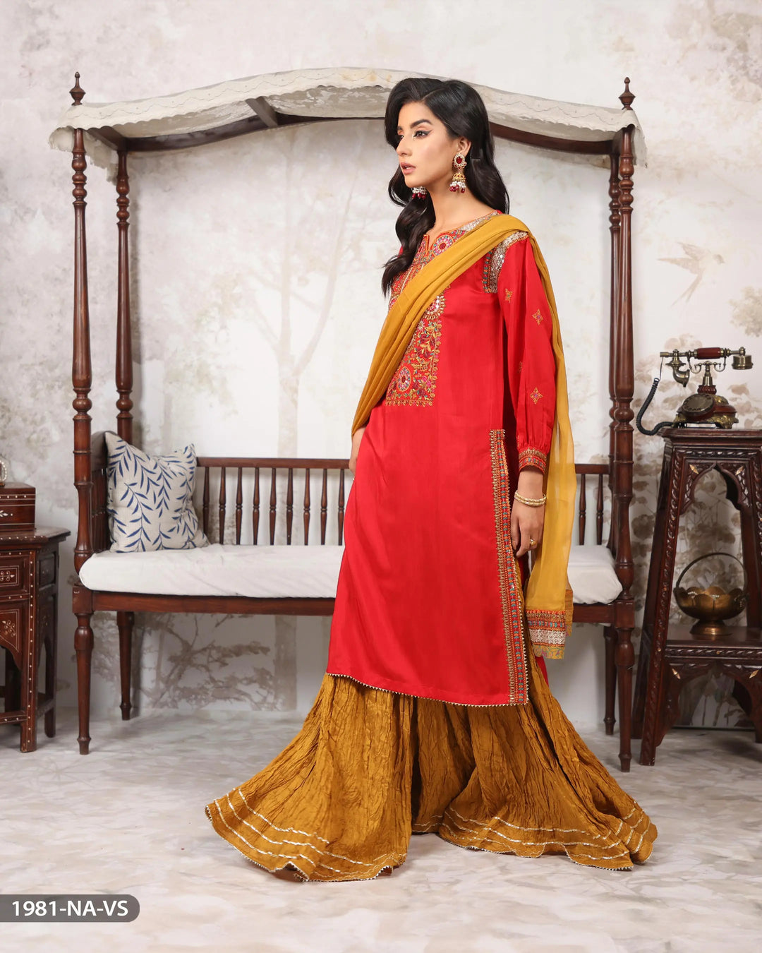 Viscose Embroidered Suit | 1981-NA-VS - Sha Posh Textile