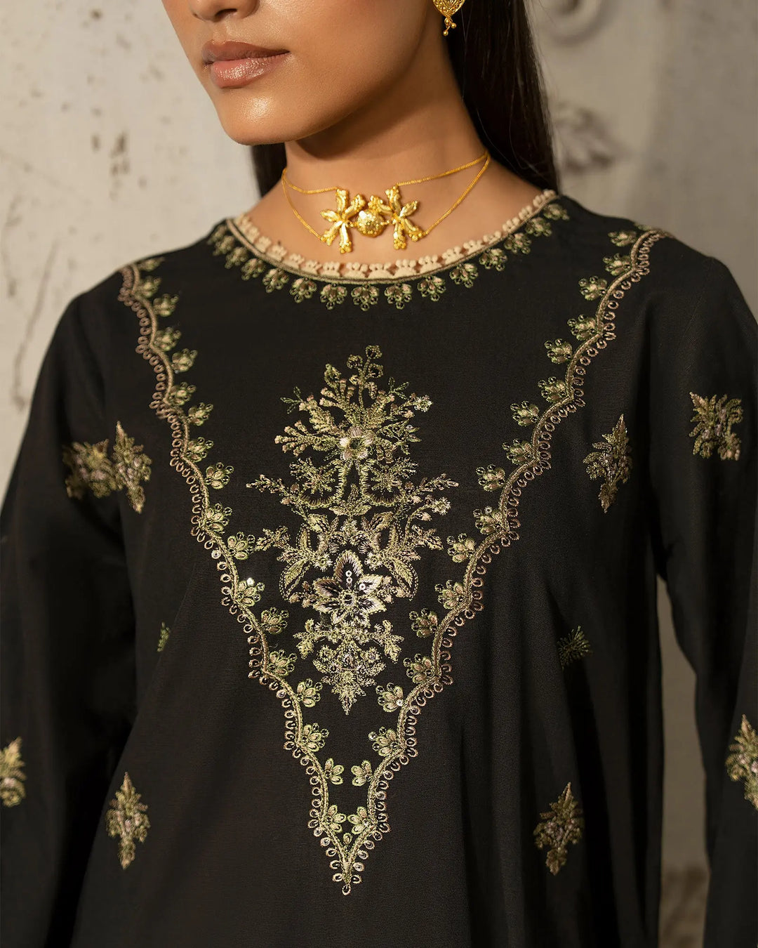 Women 2 Pcs Women Khaddar | K2P16504-IG-KD