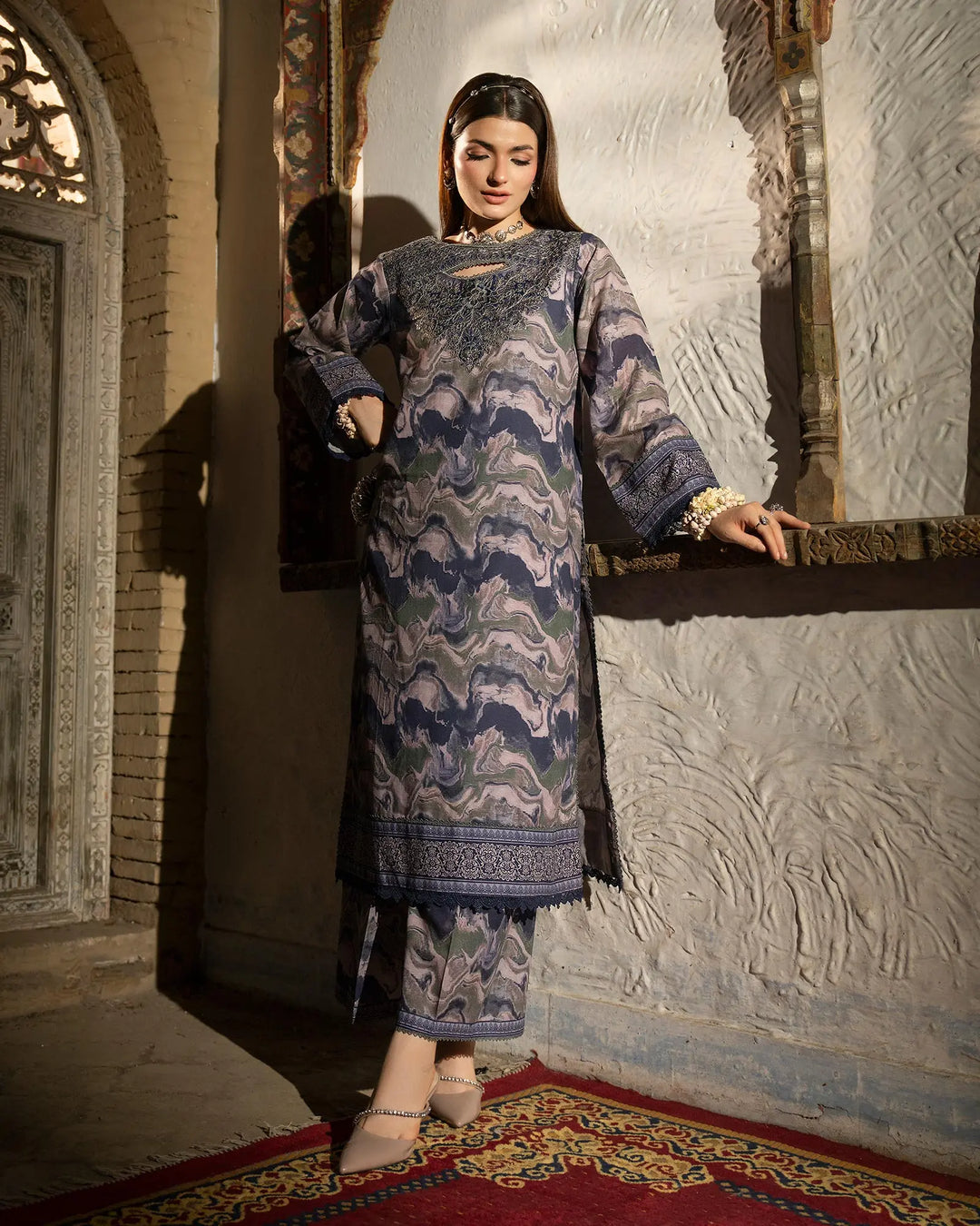 Women 2 Pcs Women Khaddar | K2P16543-IG-KD