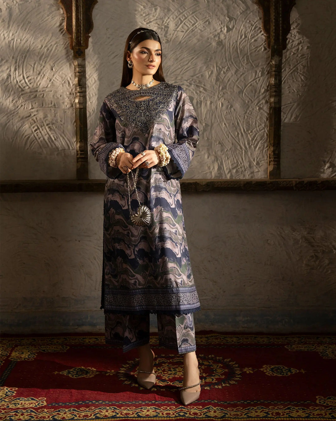 Women 2 Pcs Women Khaddar | K2P16543-IG-KD