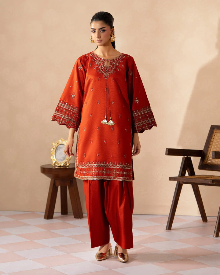 Women 3 Pcs Chambray Katan | 1351 Sha Posh Textile