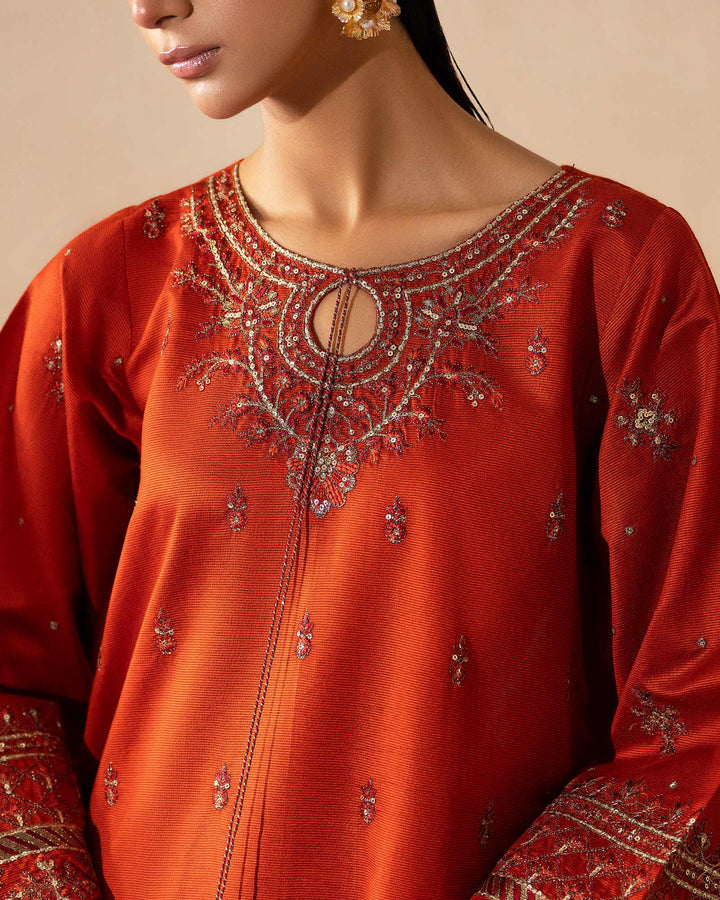 Women 3 Pcs Chambray Katan | 1351 Sha Posh Textile