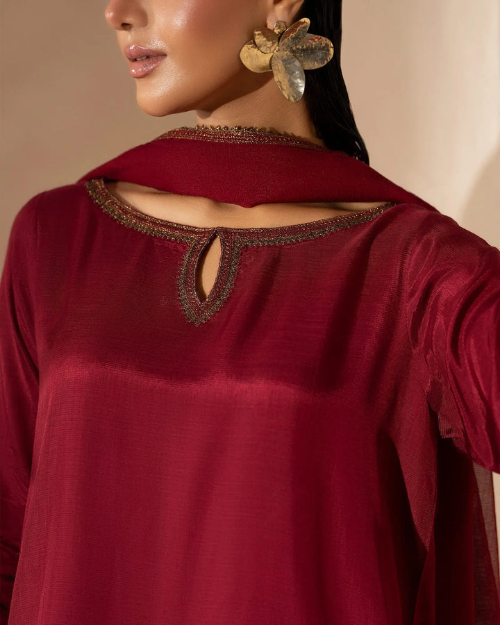 Women 3 Pcs D Fine Raw Silk | 9834 Sha Posh Textile