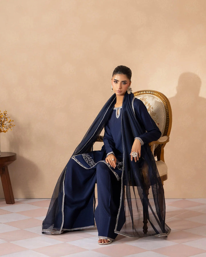 Women 3 Pcs D Fine Raw Silk | 9834 Sha Posh Textile