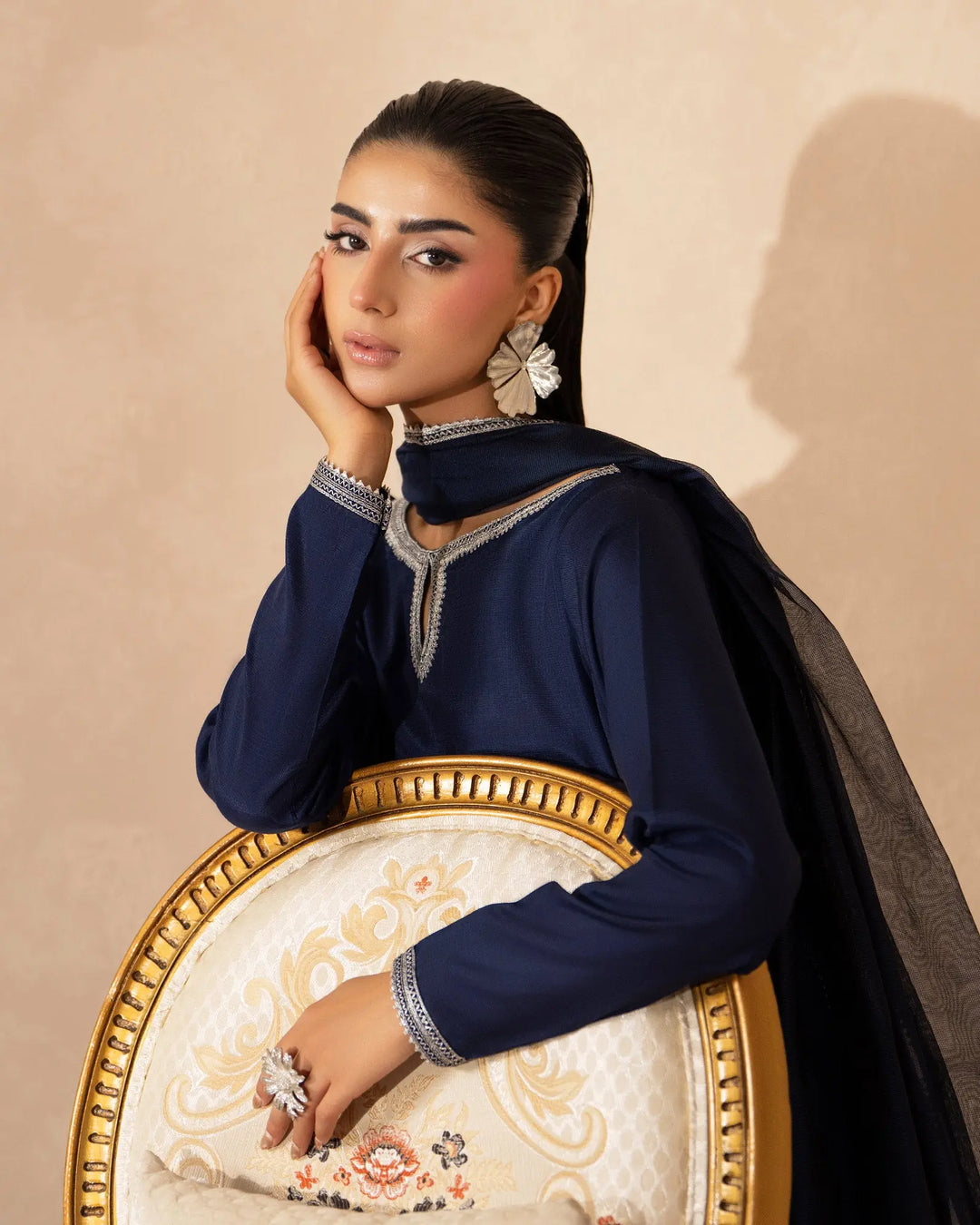 Women 3 Pcs D Fine Raw Silk | 9834 Sha Posh Textile