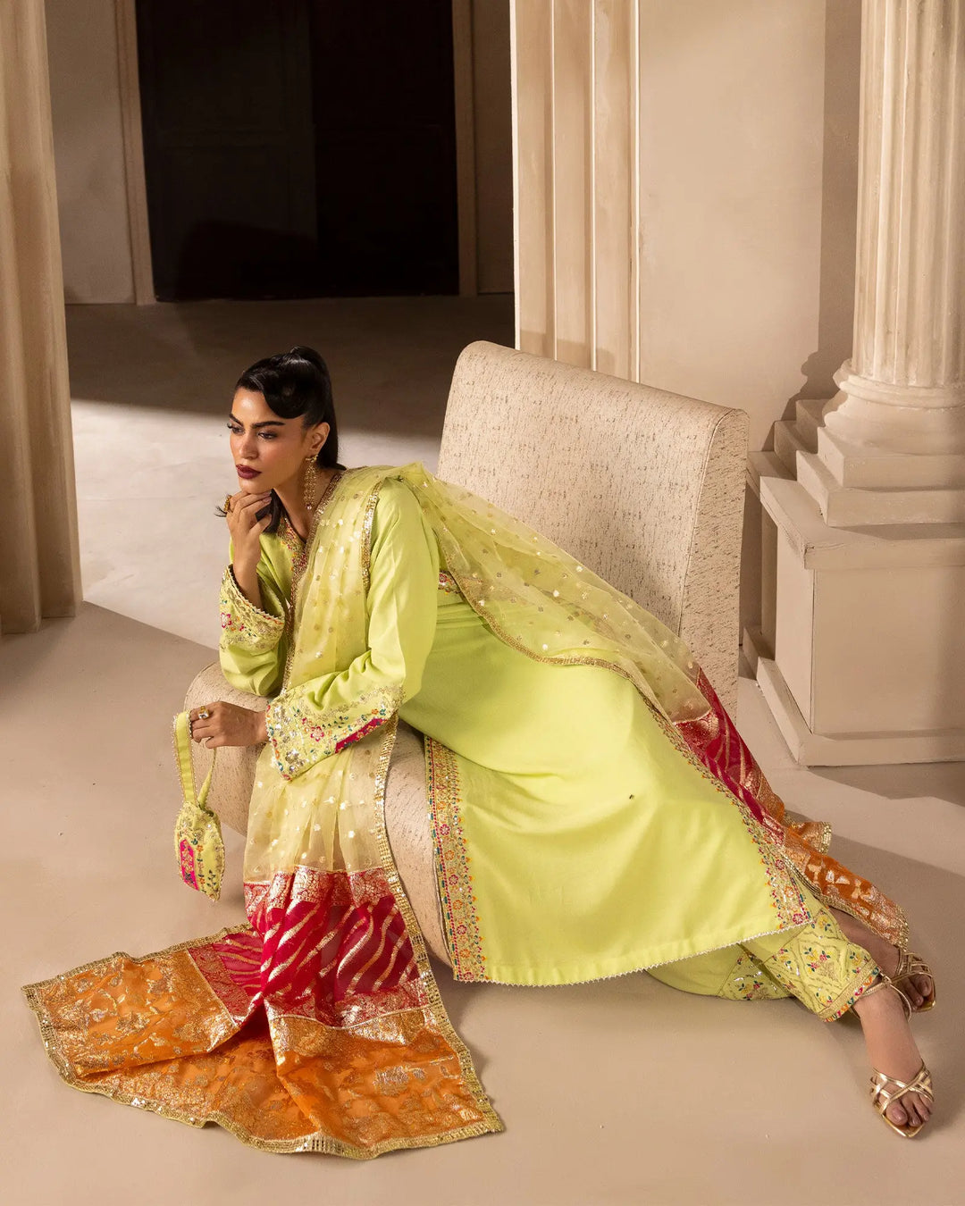 Women 3 Pcs Imported Silk | 2313