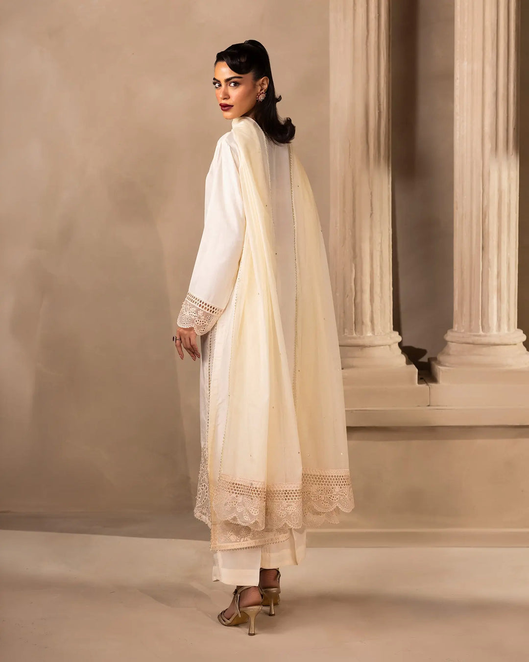 Women 3 Pcs Korean Raw Silk | 1204