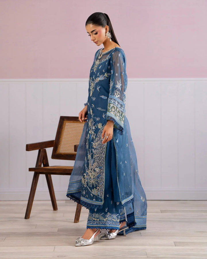 Women 3 Pcs Semi Pure Organza | 9768 Sha Posh Textile