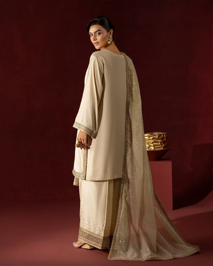 Women 3 Pcs Shine Raw Silk | 9828 Sha Posh Textile