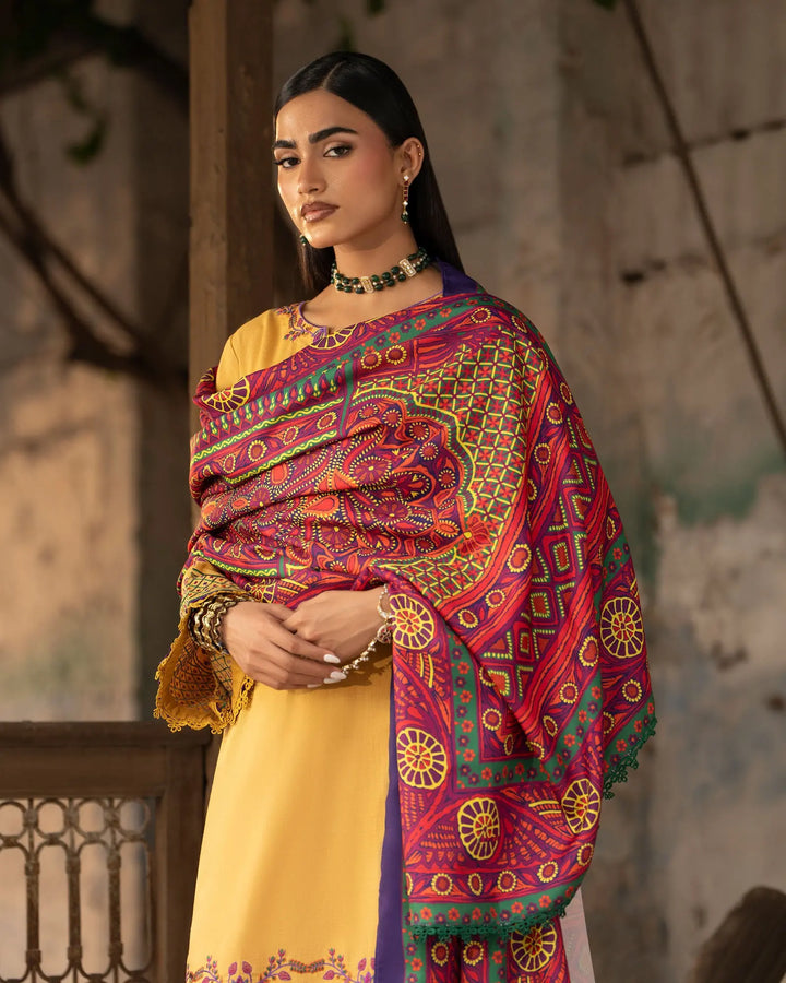 Women 3 Pcs Women Cross Slub Khaddar | 16447-IG-C.S.KD