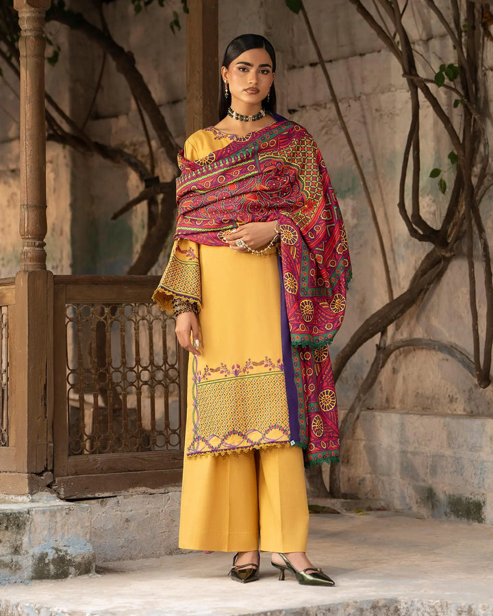 Women 3 Pcs Women Cross Slub Khaddar | 16447-IG-C.S.KD