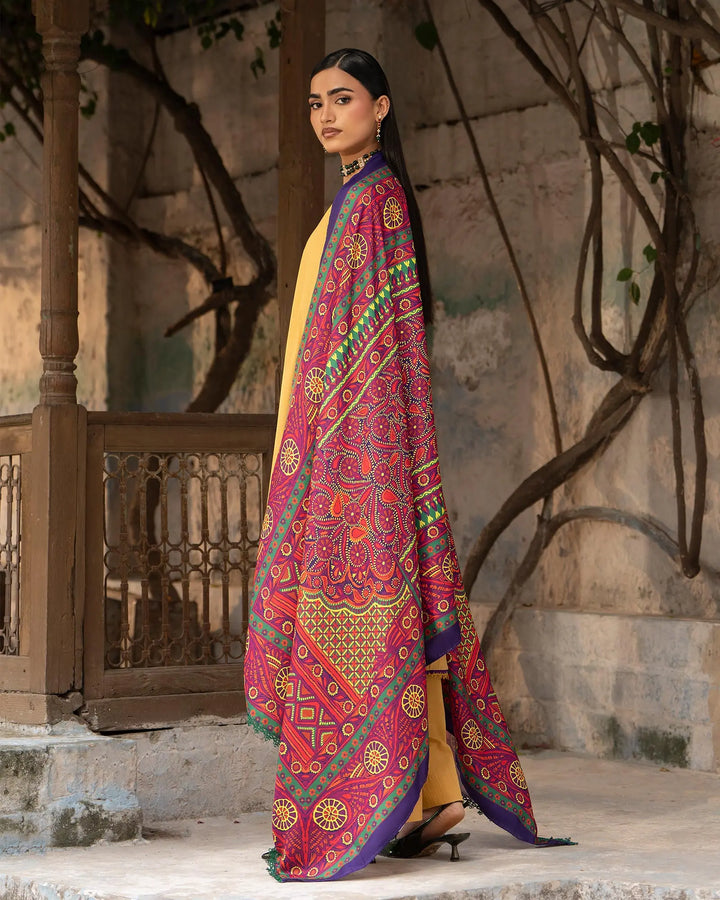 Women 3 Pcs Women Cross Slub Khaddar | 16447-IG-C.S.KD