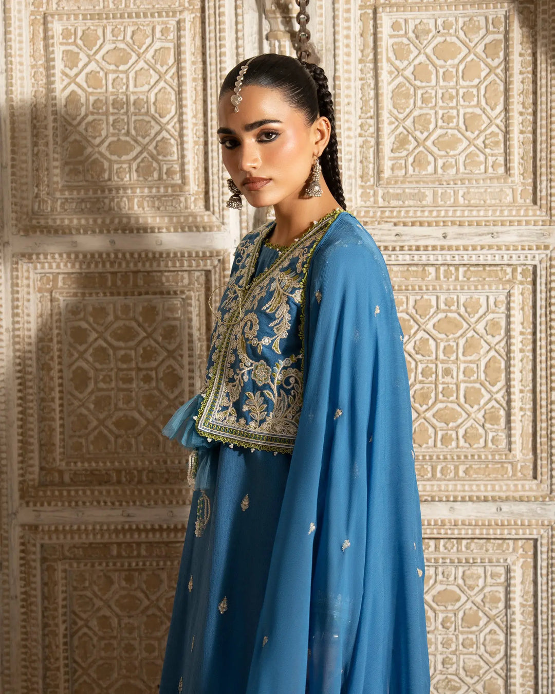 Women 3 Pcs Women Jacquard Khaddar | 16443-IG-J.KD