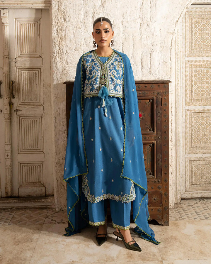 Women 3 Pcs Women Jacquard Khaddar | 16443-IG-J.KD