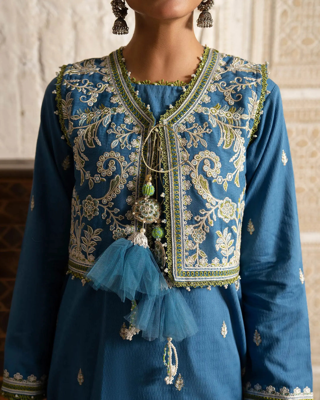 Women 3 Pcs Women Jacquard Khaddar | 16443-IG-J.KD