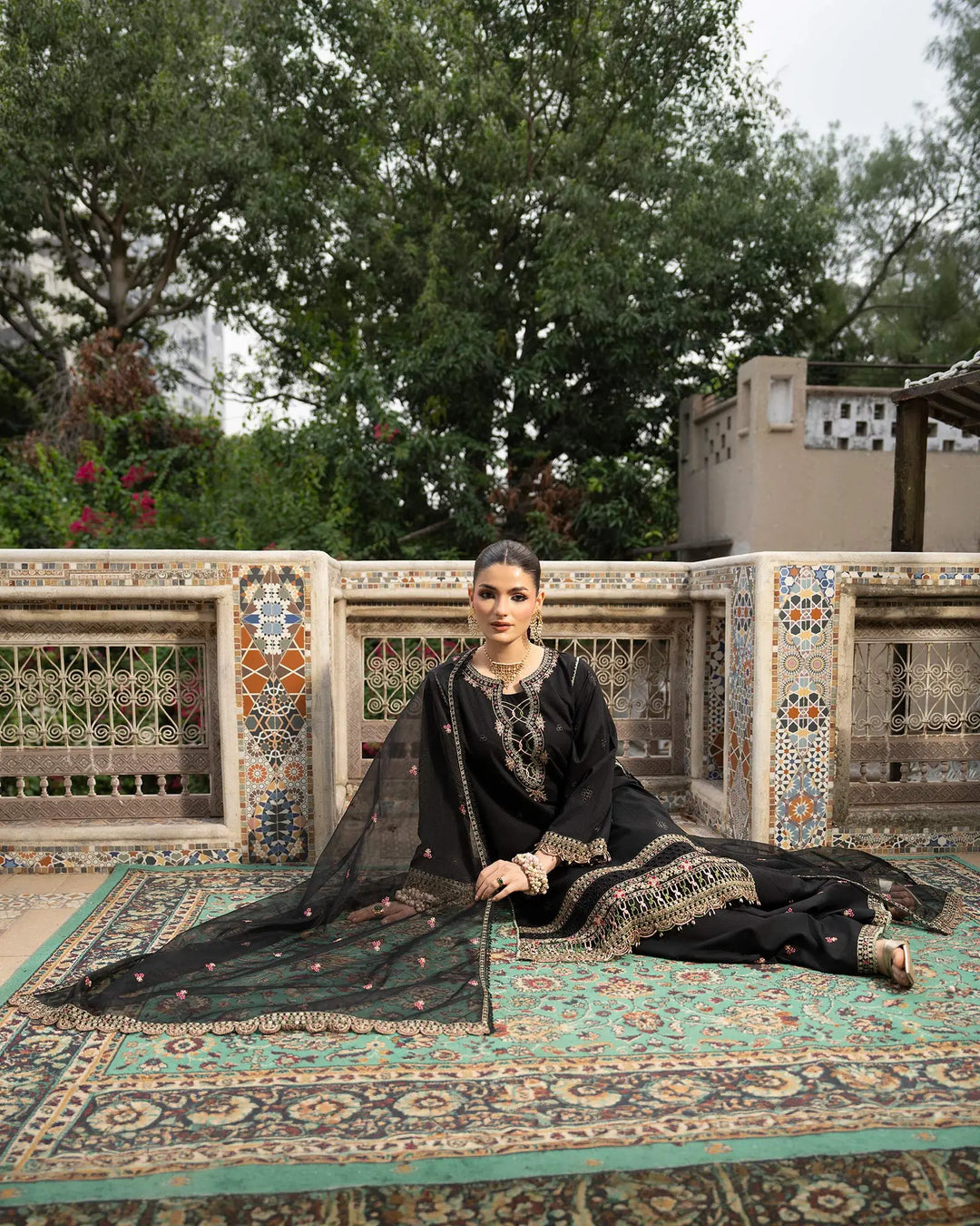 Women 3 Pcs Women Jacquard Khaddar | 16462-IG-J.KD