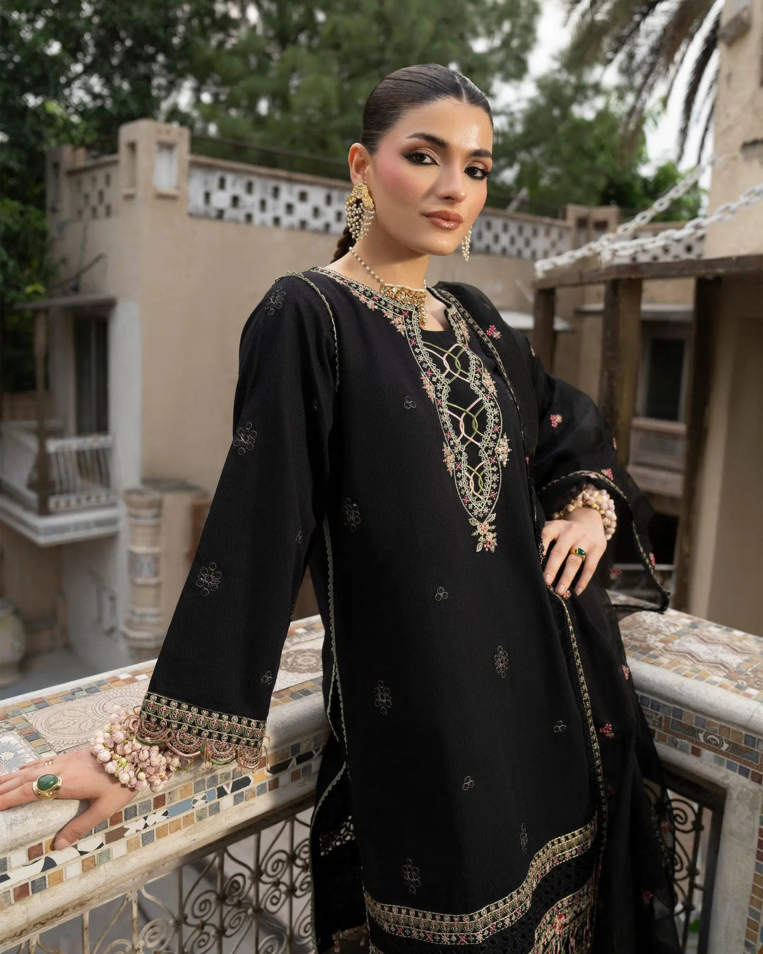 Women 3 Pcs Women Jacquard Khaddar | 16462-IG-J.KD