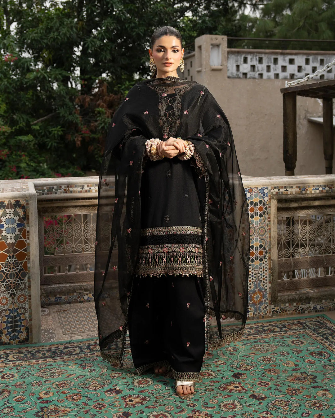 Women 3 Pcs Women Jacquard Khaddar | 16462-IG-J.KD