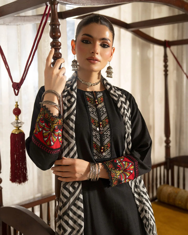 Women 3 Pcs Women Jacquard Khaddar | 16588-IG-J.KD