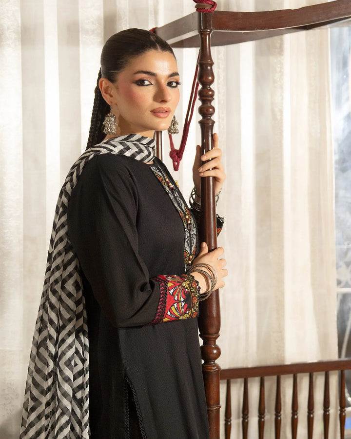 Women 3 Pcs Women Jacquard Khaddar | 16588-IG-J.KD