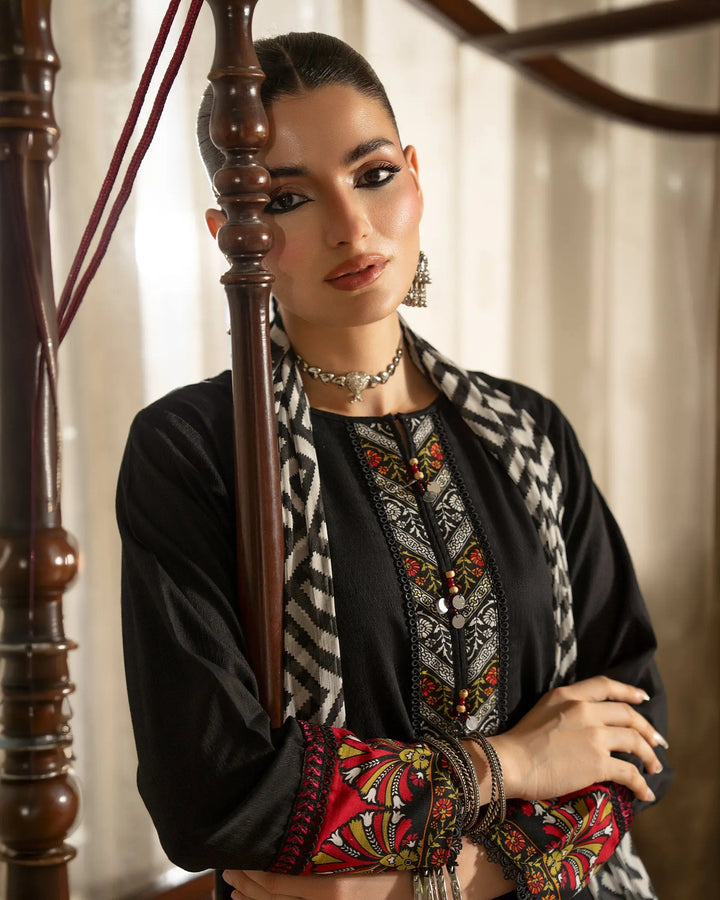 Women 3 Pcs Women Jacquard Khaddar | 16588-IG-J.KD