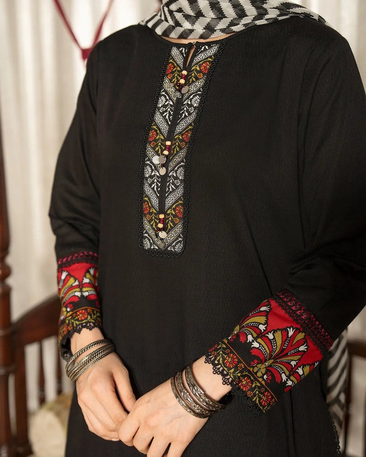 Women 3 Pcs Women Jacquard Khaddar | 16588-IG-J.KD