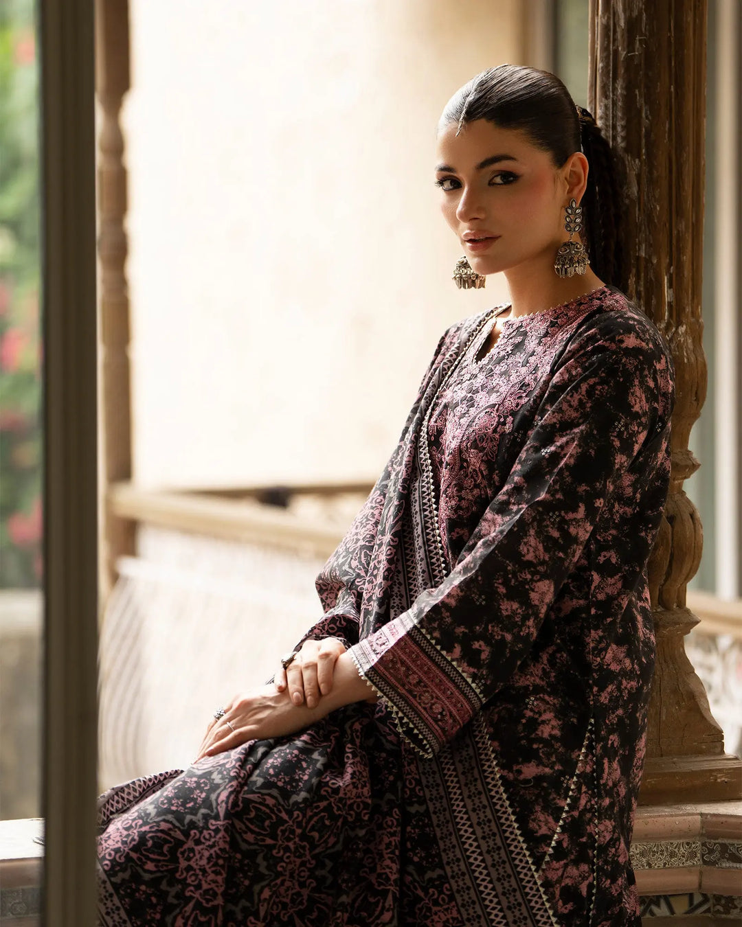 Women 3 Pcs Women Khaddar | 16472-IG-KD