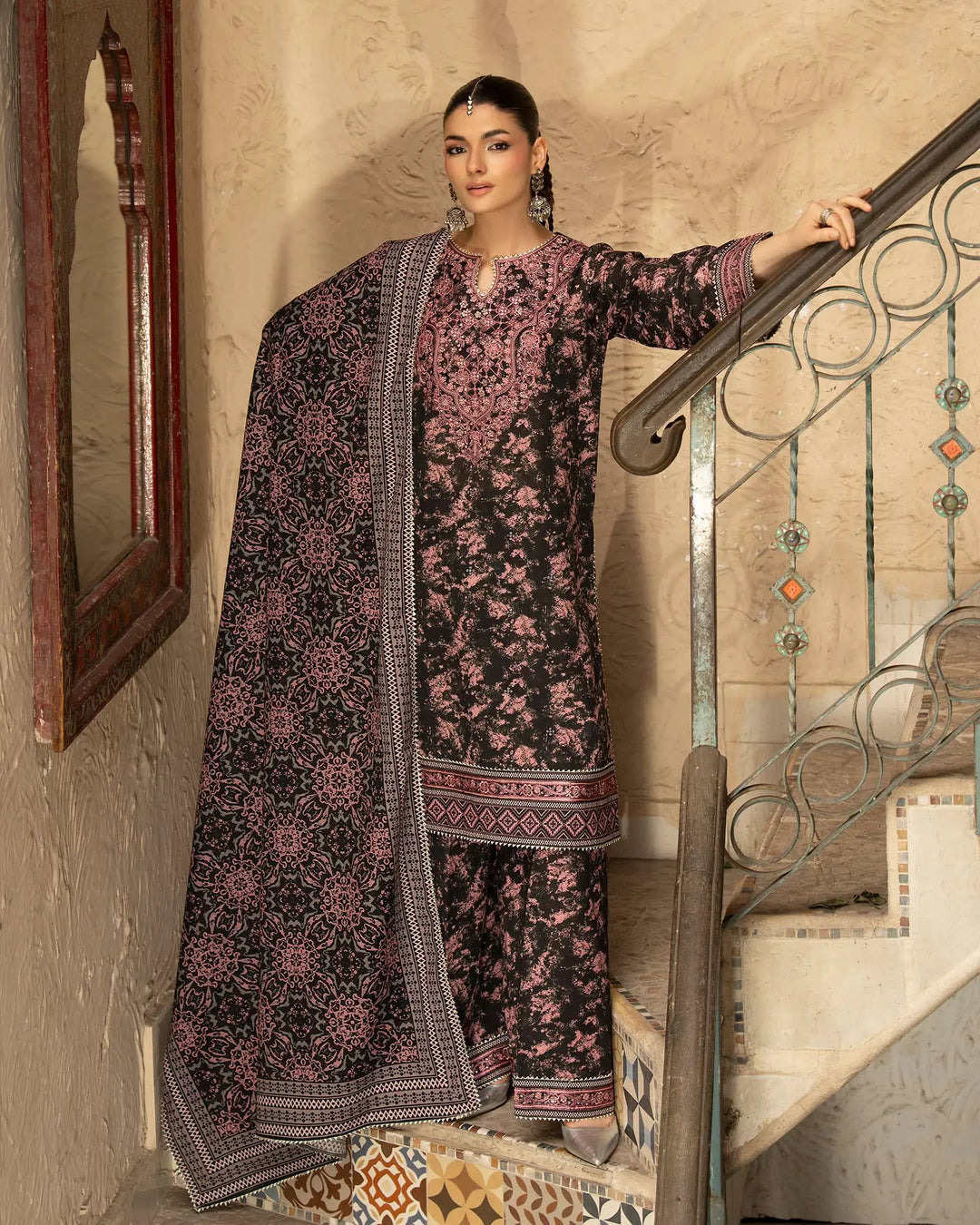 Women 3 Pcs Women Khaddar | 16472-IG-KD
