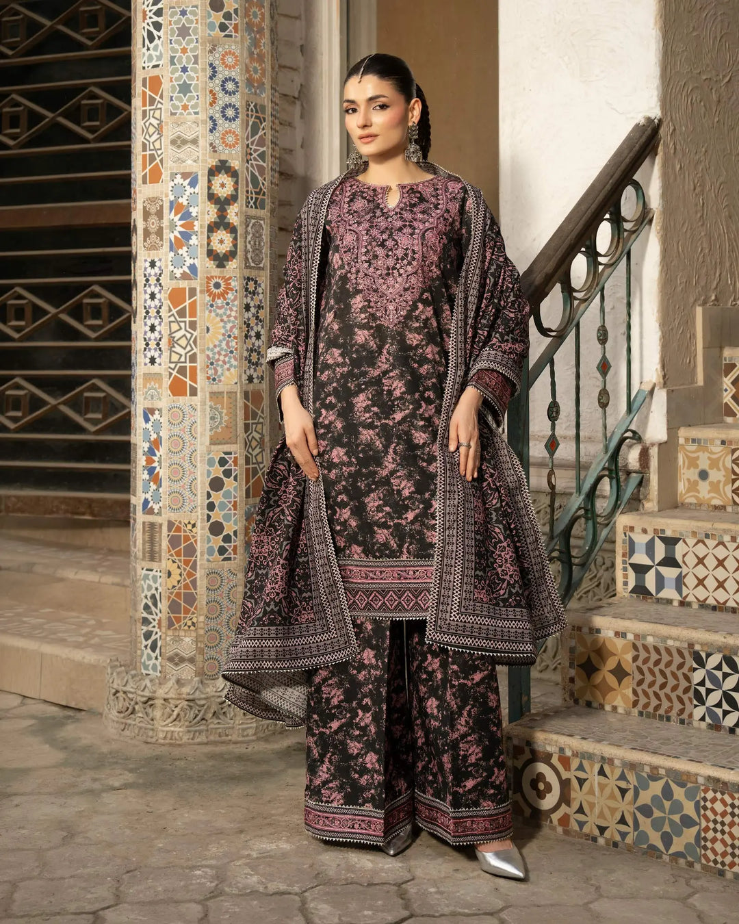 Women 3 Pcs Women Khaddar | 16472-IG-KD